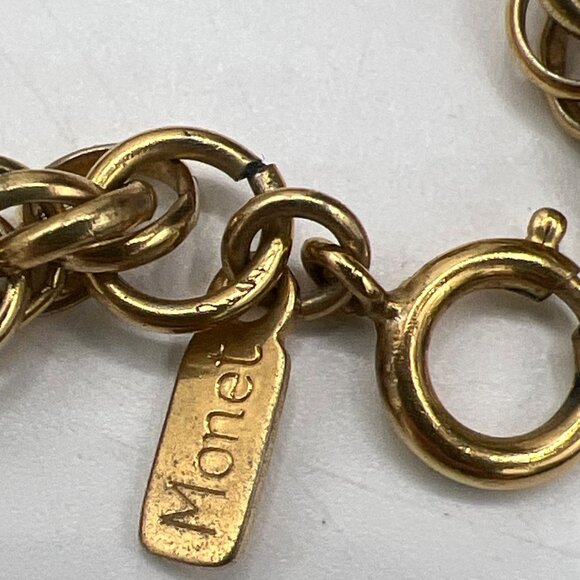 Monet 56" 6.25mm Chunky Chain Twisted Rope Necklace Gold Tone Classic - Picture 5 of 8